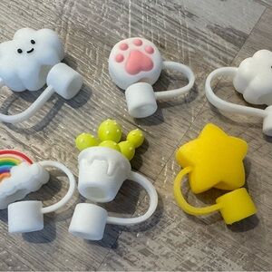 Colorful Straw Toppers